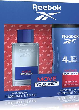 Подарунковий набір для тіла для чоловіків reebok move your spirit
