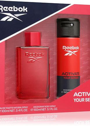 Подарунковий набір для чоловіків reebok activate your senses set  2 шт