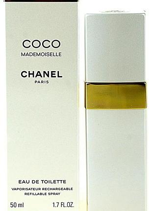 Туалетна вода з можливістю повторного наповнення для жінок chanel coco mademoiselle  50 мл