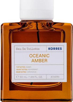 Туалетна вода для чоловіків korres oceanic amber  50 мл