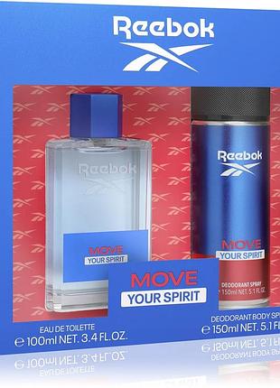 Подарунковий набір для чоловіків reebok move your spirit