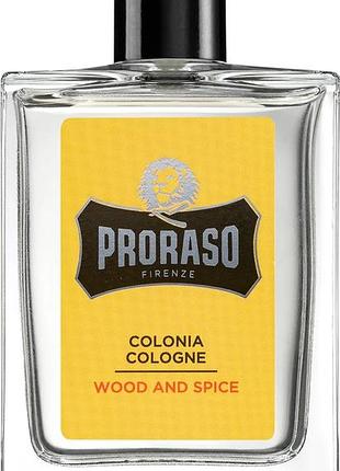 Одеколон для чоловіків proraso wood and spice  100 мл