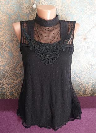 Красивая блуза топ сеточка р. s/m блузка