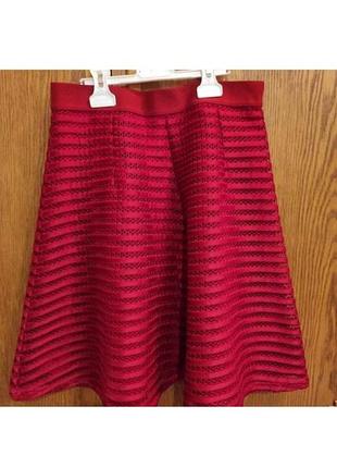 Юбка красная