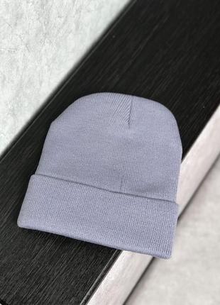 Зимняя шапка supreme grey4 фото