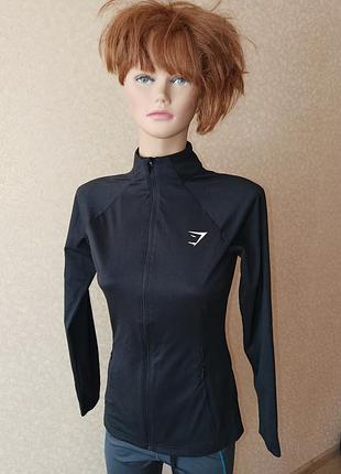 Gymshark кофта лонг на молнии р.s