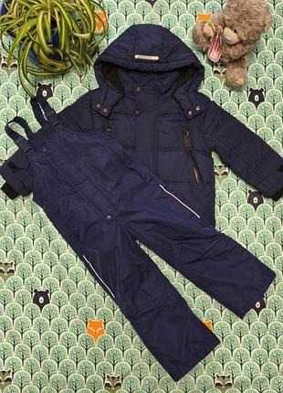 Зимовий комбінезон куртка штани на хлопчика віком 3-4 роки.