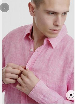 Льняная рубашка в стиле polo ralph lauren