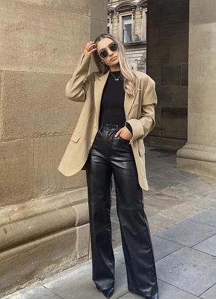 Широкие брюки брюки missguided "под кожу"