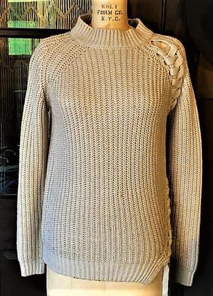 Светр, пуловер vero moda комір стійка зі шнурівкою спереду розмір m8 фото