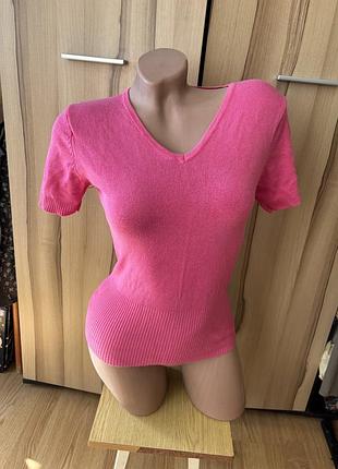 Трикотажна я кофтинка з коротким рукавом