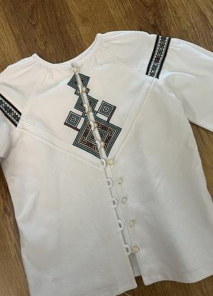 Вишиванка, вишивка дитяча, вишиваночка для дівчинки 6-7,5 років