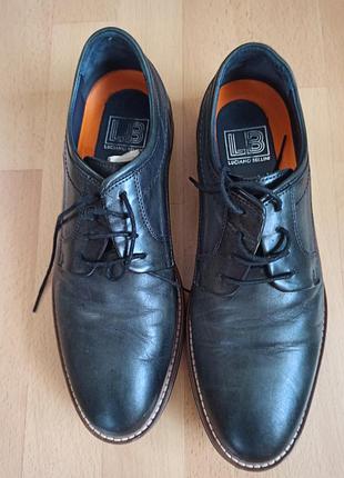 Туфли черные кожаные