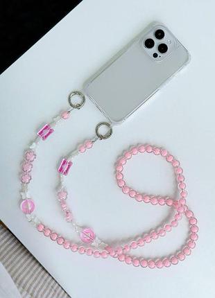 Лента ремешок с камушками для iphone 3