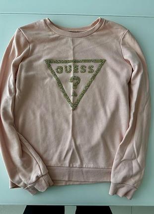 Світшот guess los angeles у ніжно-рожевому кольорі