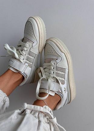Кроссовки adidas forum 84 low white orbit grey