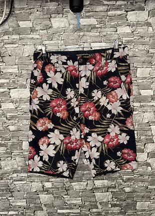 Шорти, чоловічі шорти, шорты с цветами, шорти з квітковим принтом