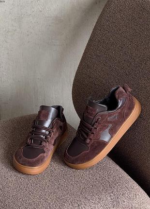 Зручні анатомічні кеди коричневі натуральні матеріали