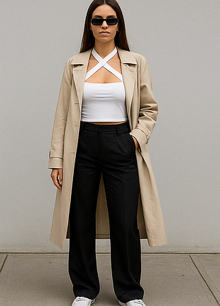 Белый топ с крестовыми бретелями plt, размер 12