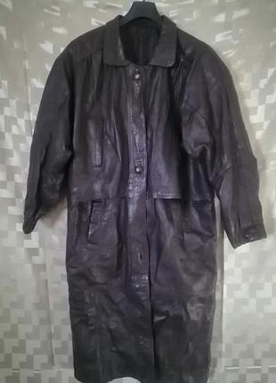 Кожаное женское пальто, турция