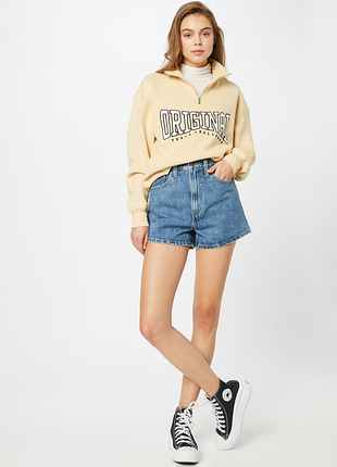 Джинсові шорти з високою посадкою від levis, оригінал