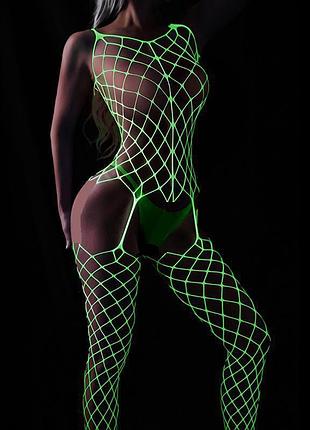 Боді-сітка комбінезон світиться в темряві 51899