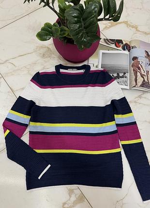 Жіночий стильний джемпер у смужку з віскози