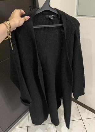 Кардиган вязанный черный amisu l-xl размер