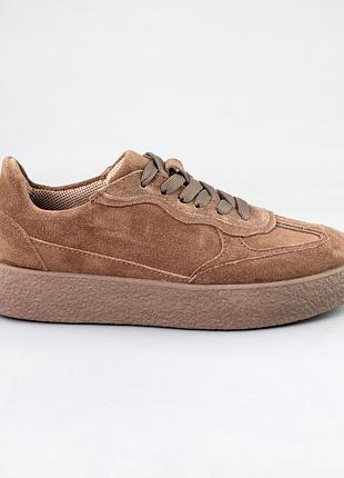 Кеди жіночі замш бежеві 592633