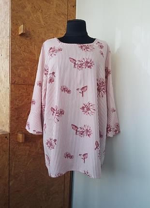 Боендовая вискозная блуза блузка большого размера