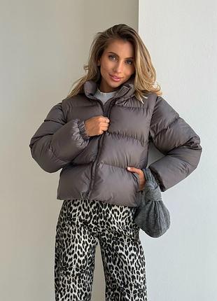 Дутая стеганая куртка трансформер жилет