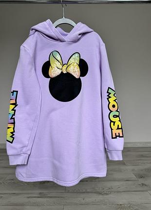 Тепла сукня туніка з капішоном