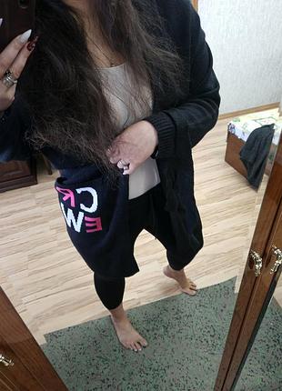 Теплый длинный крутой кардиган пальто с поясом m l xl