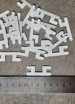 Хомут верхней ламели для алюминиевых жалюзи, хомут-клипс 25мм белый