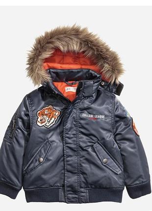 Утеплений бомбер h&m на хлопчика 3-4 років