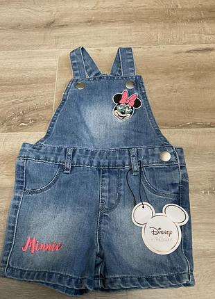 Комбінезон джинсовий primark дівчинці 9-12 місяців