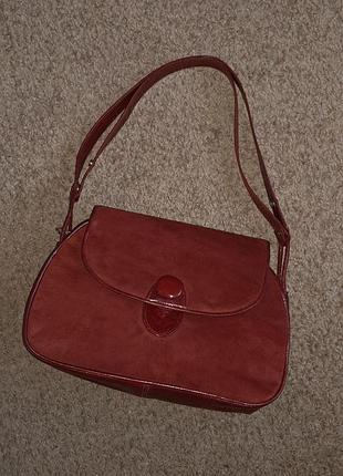 Винтажная замшевая сумочка