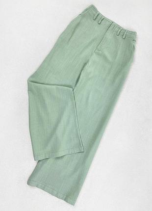 Легкі широкі брюки prettylittlething склад 70% віскоза 30% льон розмір 8 (36) s