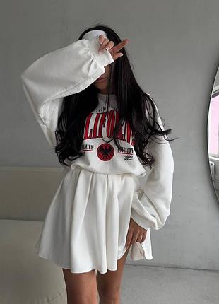 Молодіжний костюм світшот і спідниця