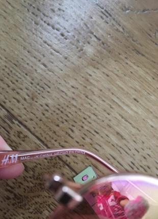 Шикарні окуляри на малу рожеві золото брендові h&m авіатори подвійний міст4 фото