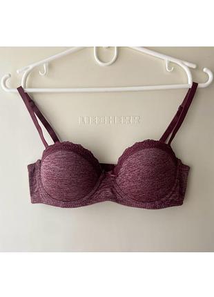 Меланжевий меланж ліф балконет анжеліка бюст бюстик бюстгальтер secret possessions 75a 34a 90a 3a