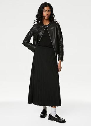 Юбка мидакси джерси плиссе marks & spenser р.14