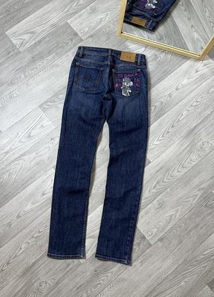 Vintage ice iceberg y2k Винтаж женские джинсы брюки брюки синие с потертостями узкие айсберг