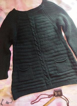Свитер женский made in italy s зеленый шерсть мохер