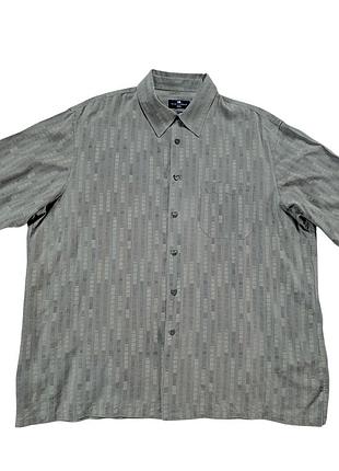 Blue harbour от marks spencer шелковая рубашка мужская ххл 2xl