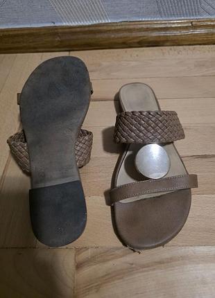 Шкіряні шльопанці graceland
