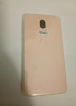 Чехол силиконовый прозрачный slini для nokia 6 6.1 2018 clear