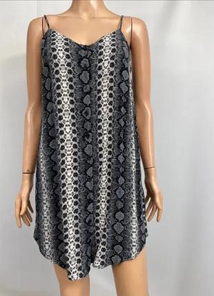 Платье лёгкое на лето принт змея h&amp;m