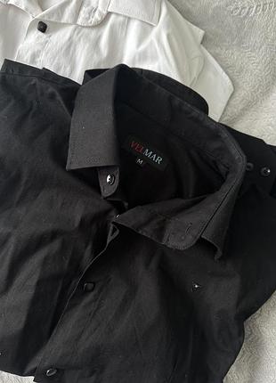 Дві сорочки одинакові чорна/біла 4