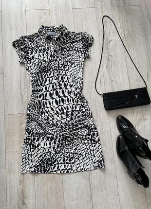 Mafia-сукня-сорочка)чорно-біле плаття)